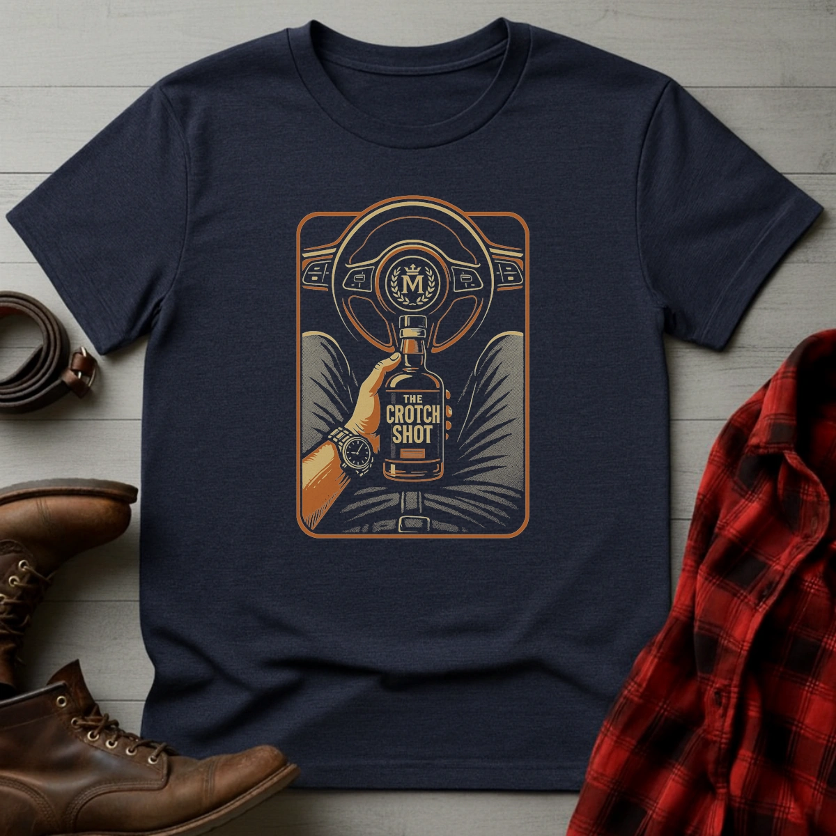 Crotch Shot Whiskey T-Shirt
