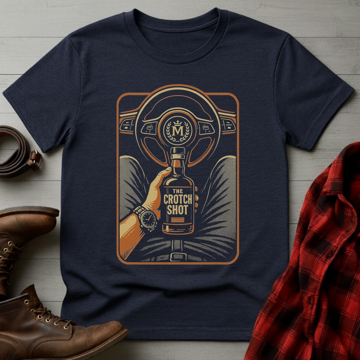 Crotch Shot Whiskey T-Shirt