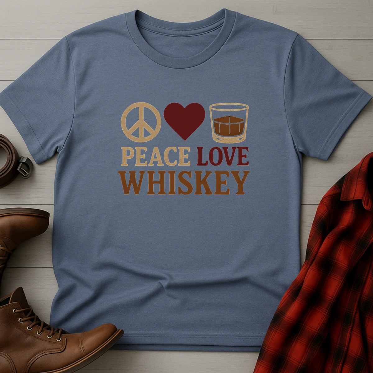 Peace Love Whiskey T-Shirt