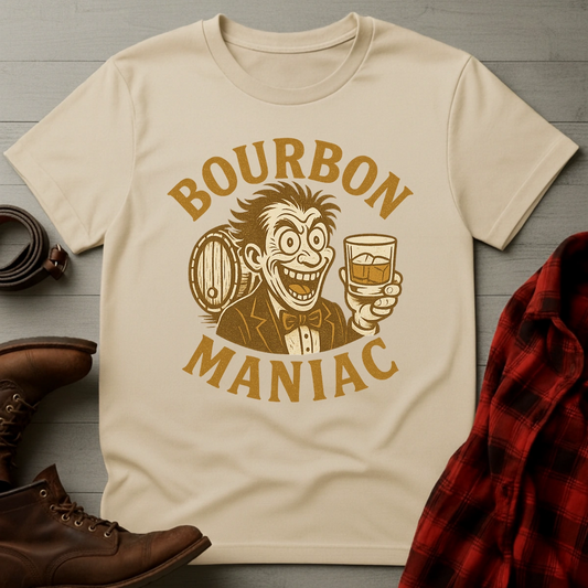 Bourbon Maniac Character T-Shirt