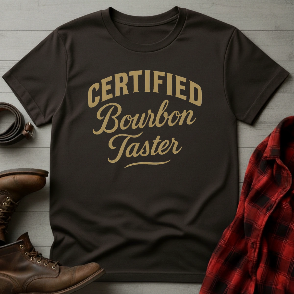 Bourbon Taster Typography T-Shirt