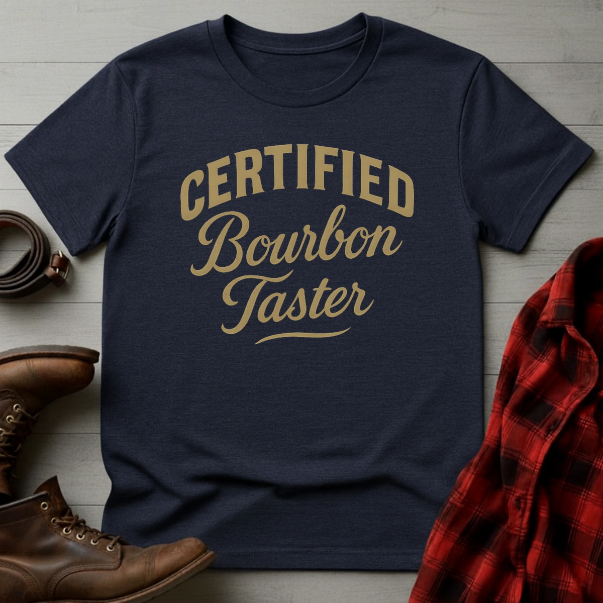 Bourbon Taster Typography T-Shirt
