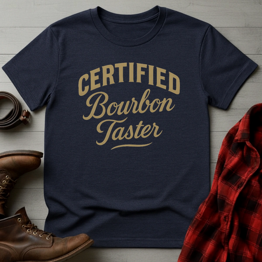 Bourbon Taster Typography T-Shirt