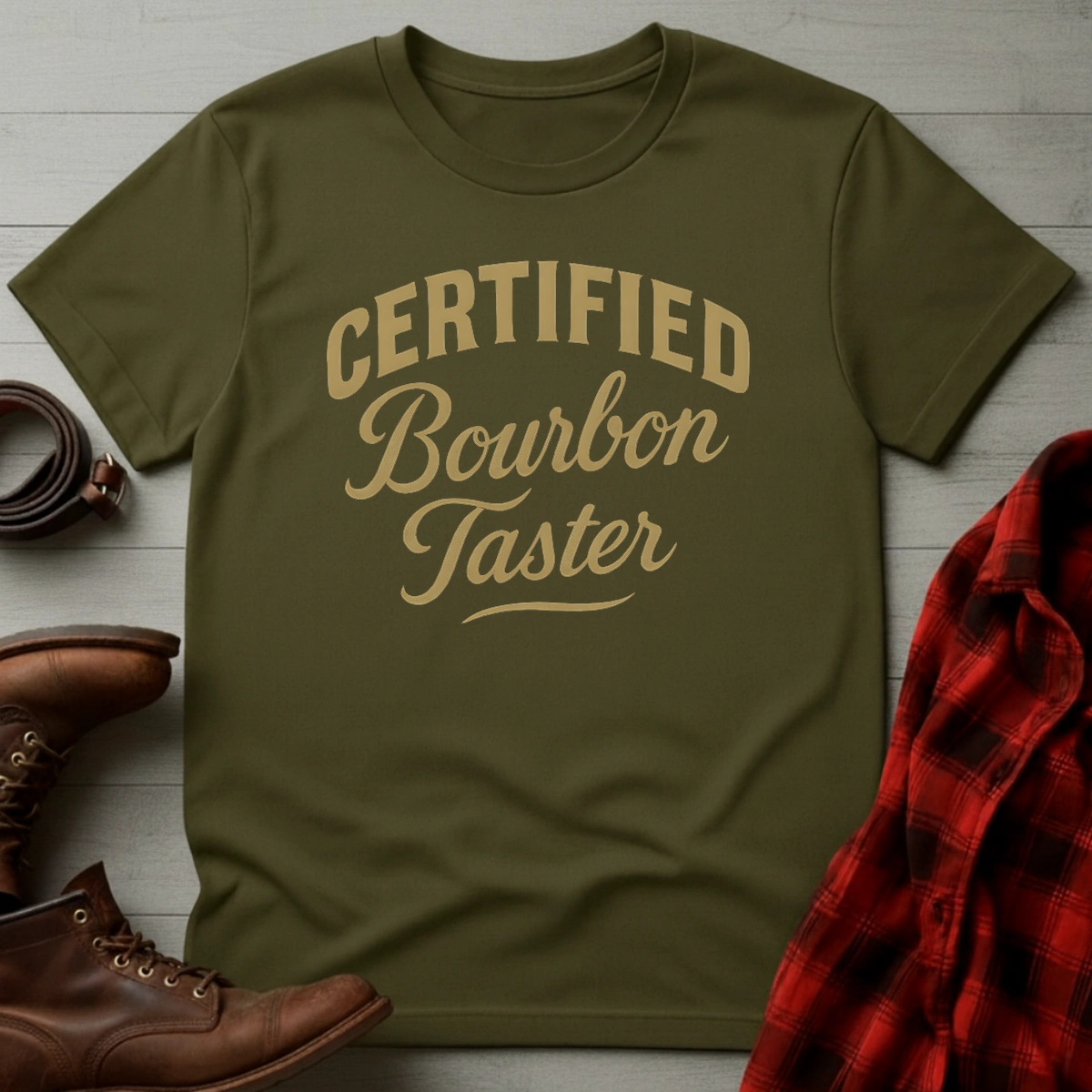 Bourbon Taster Typography T-Shirt