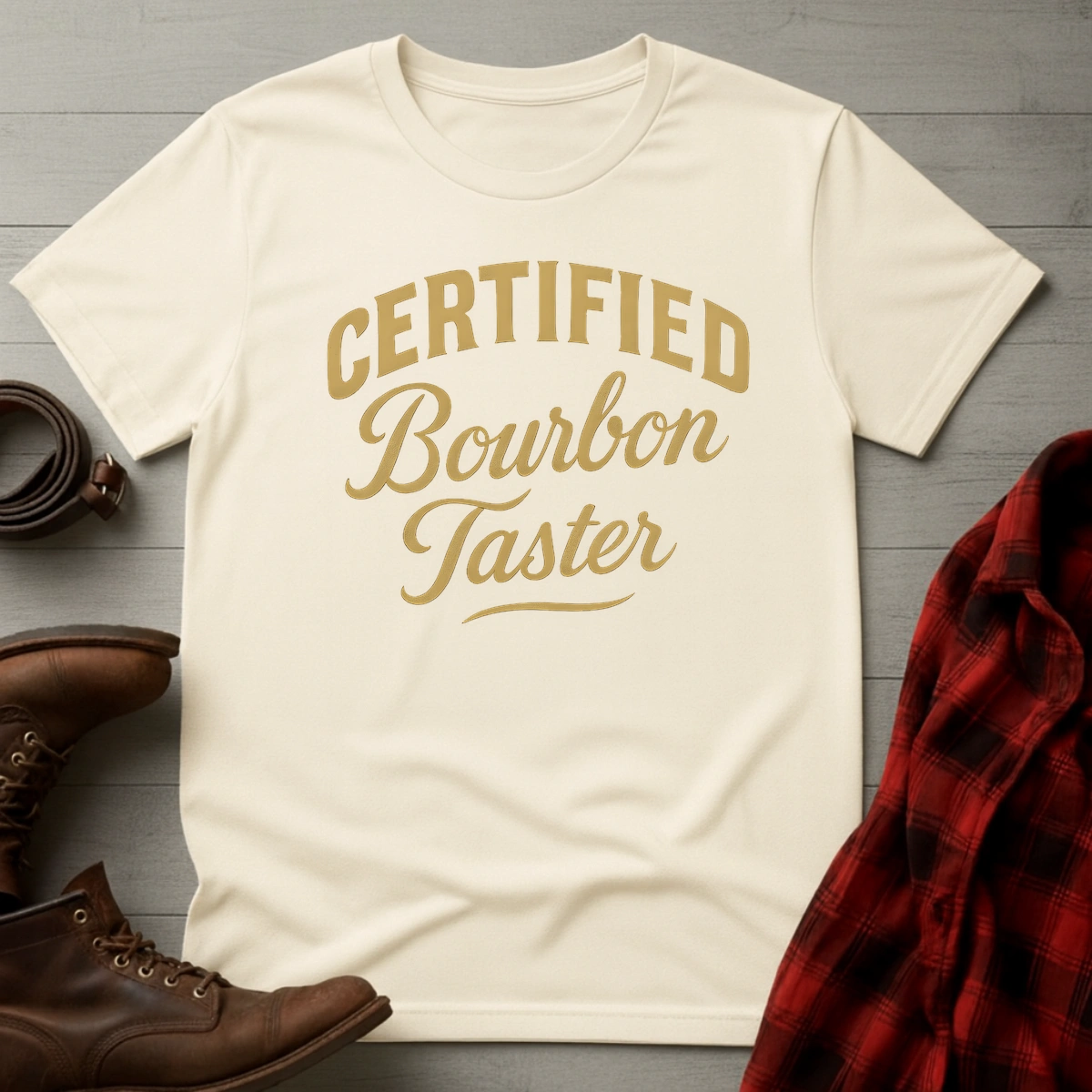 Bourbon Taster Typography T-Shirt