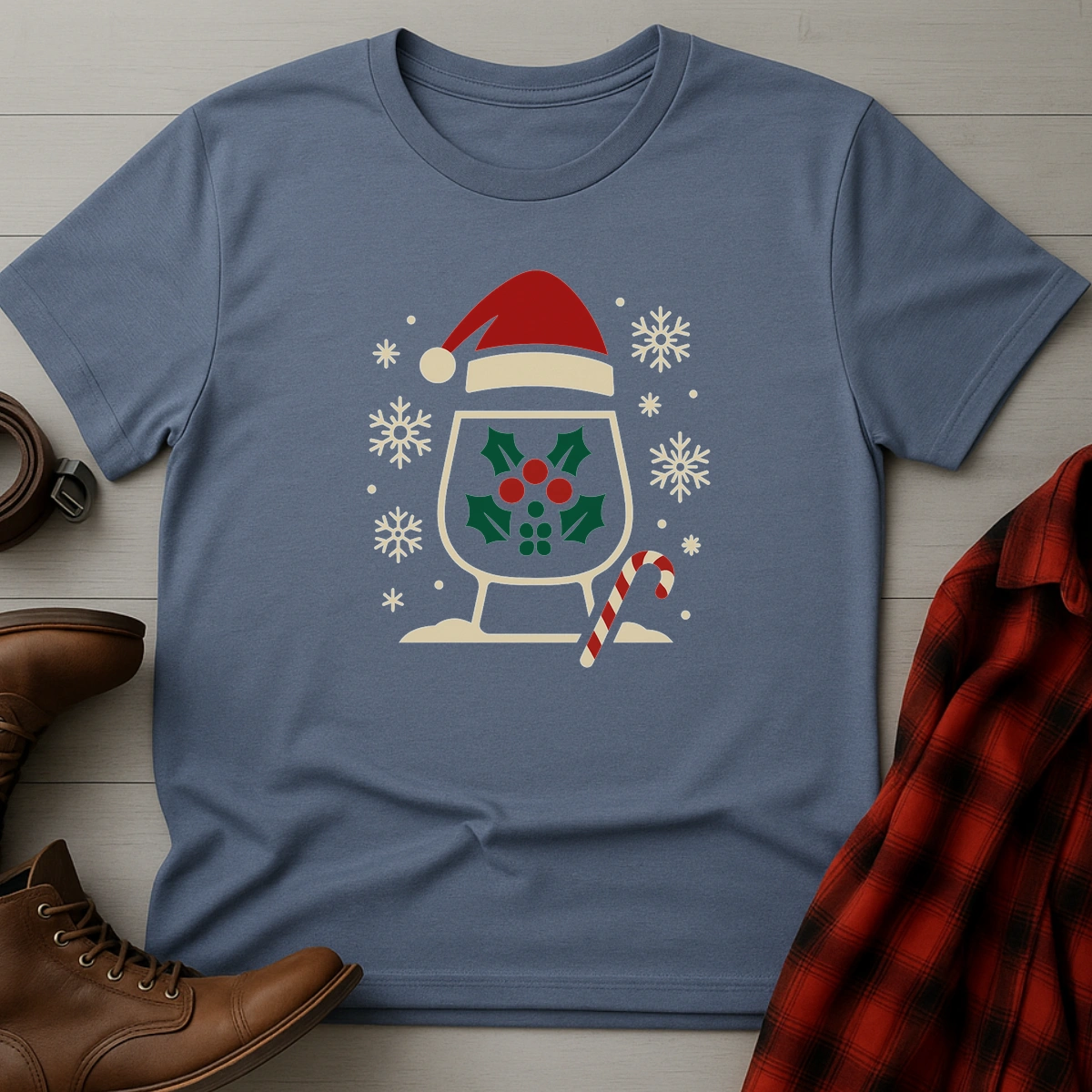 Santa Hat Whiskey Tumbler T-Shirt