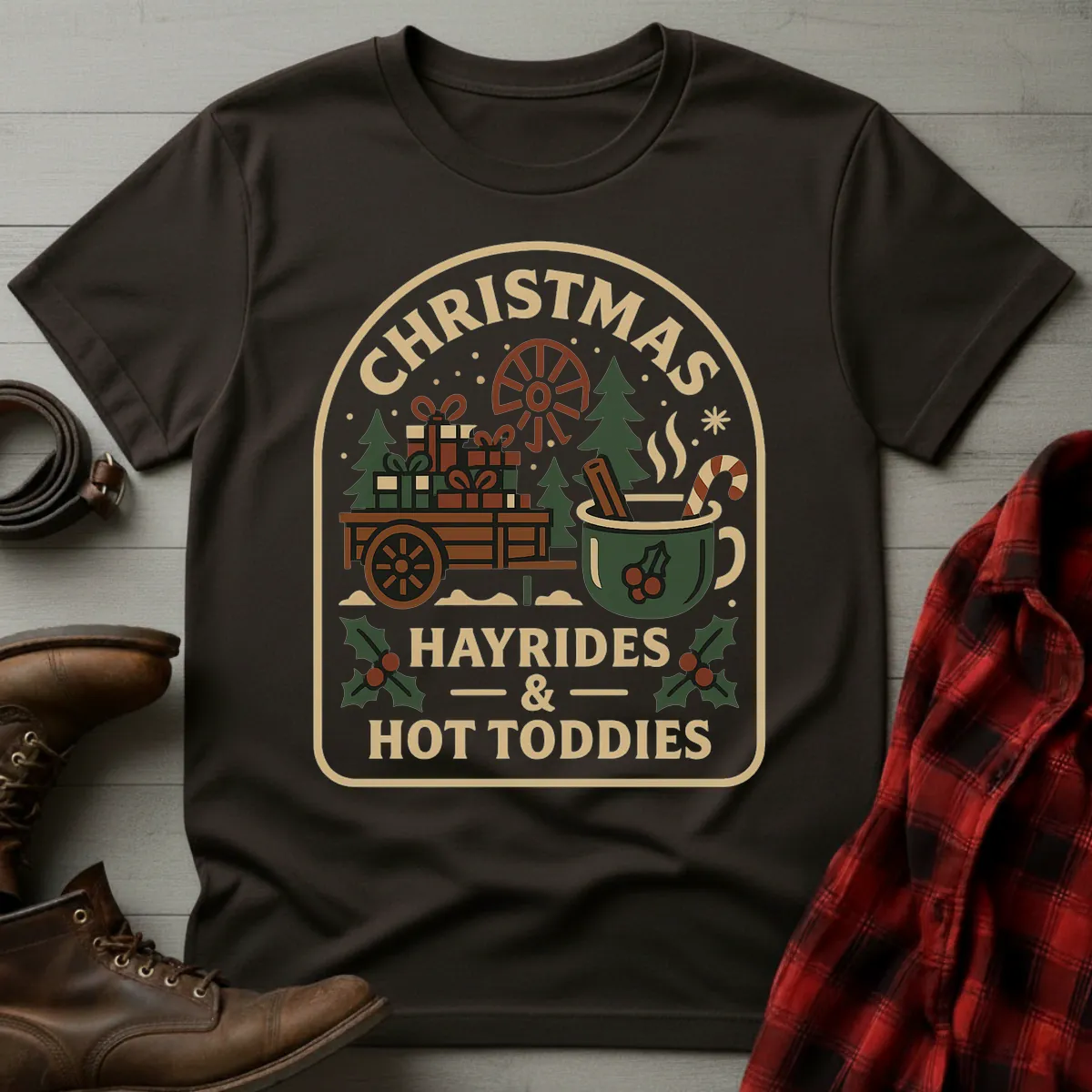 Christmas Hayrides & Hot Toddies T-Shirt