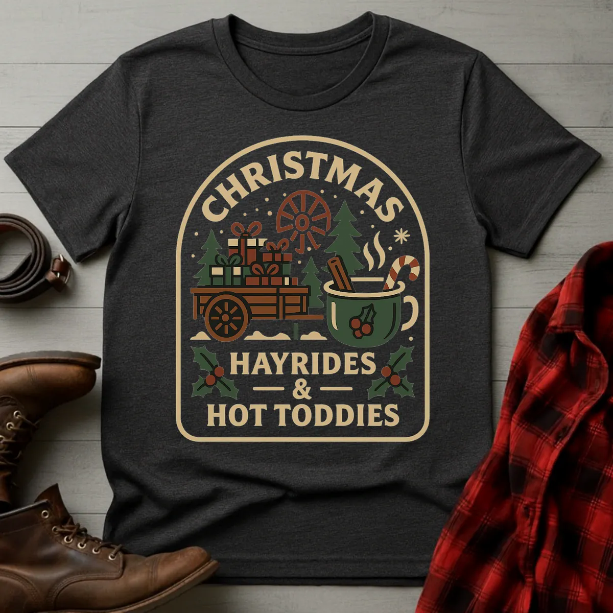 Christmas Hayrides & Hot Toddies T-Shirt