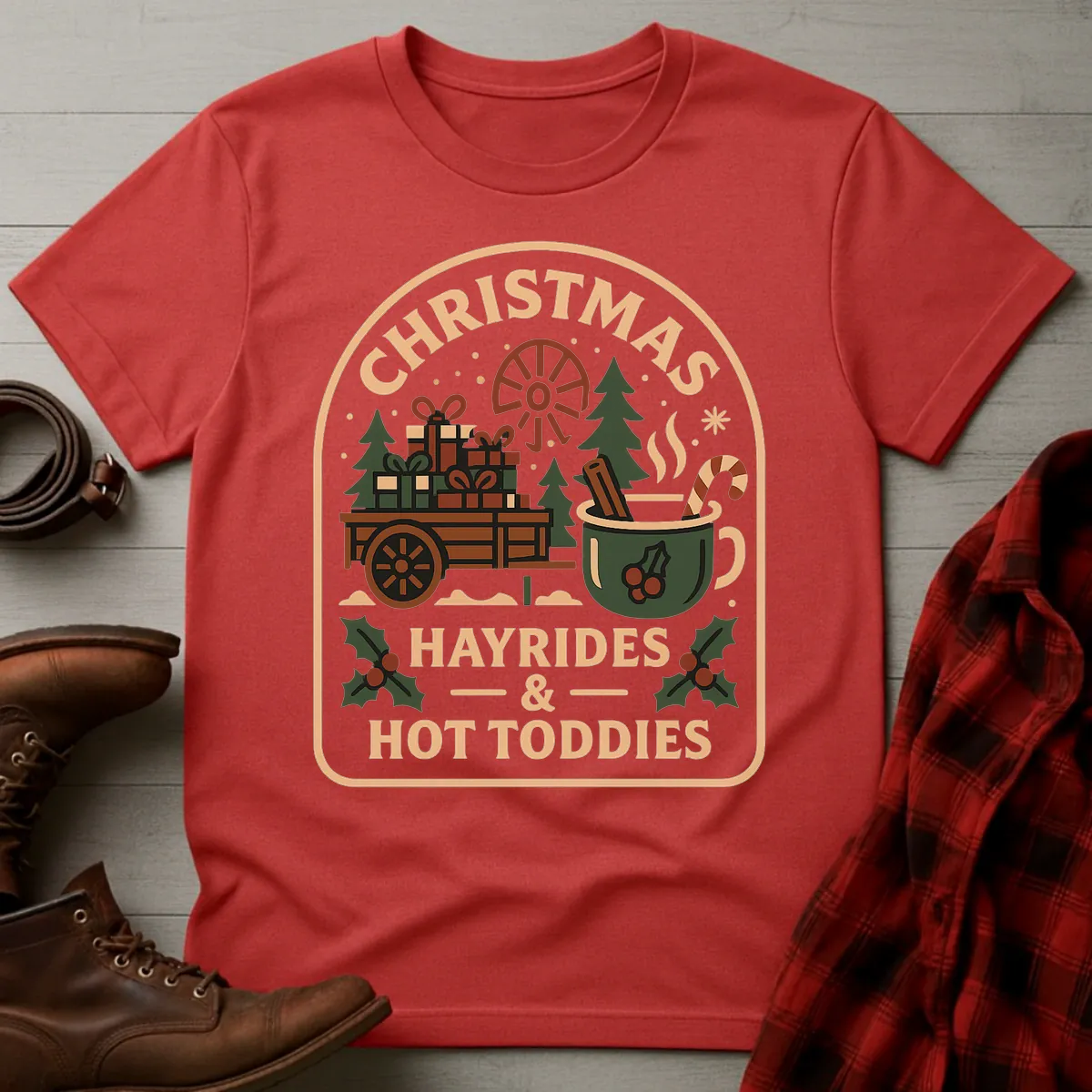 Christmas Hayrides & Hot Toddies T-Shirt