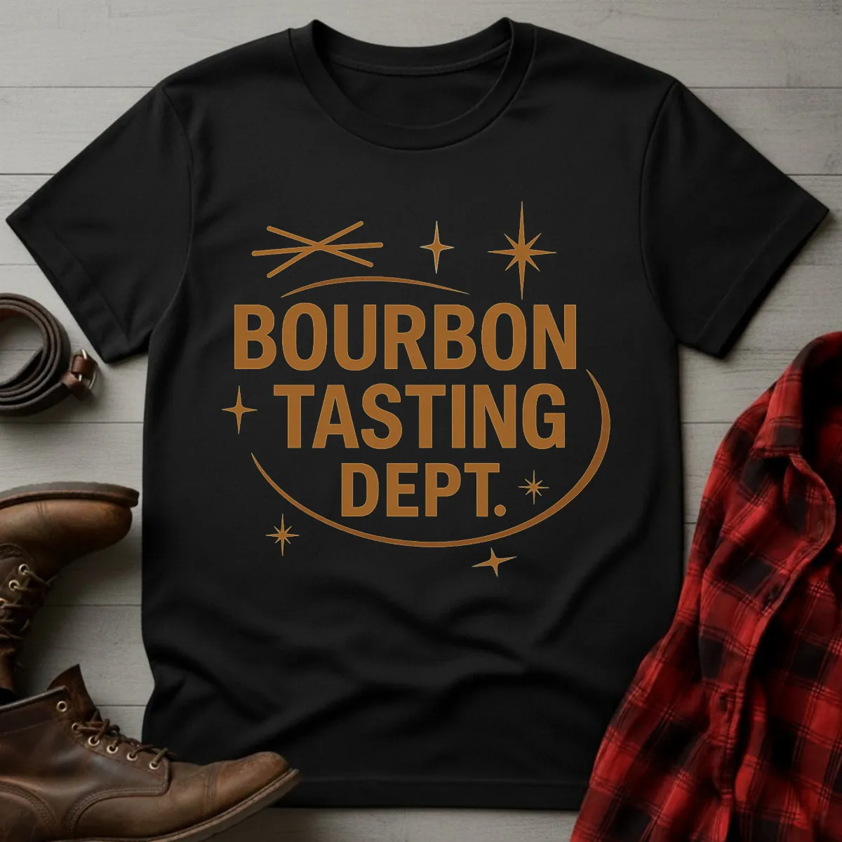 Bourbon Tasting Dept Retro T-Shirt