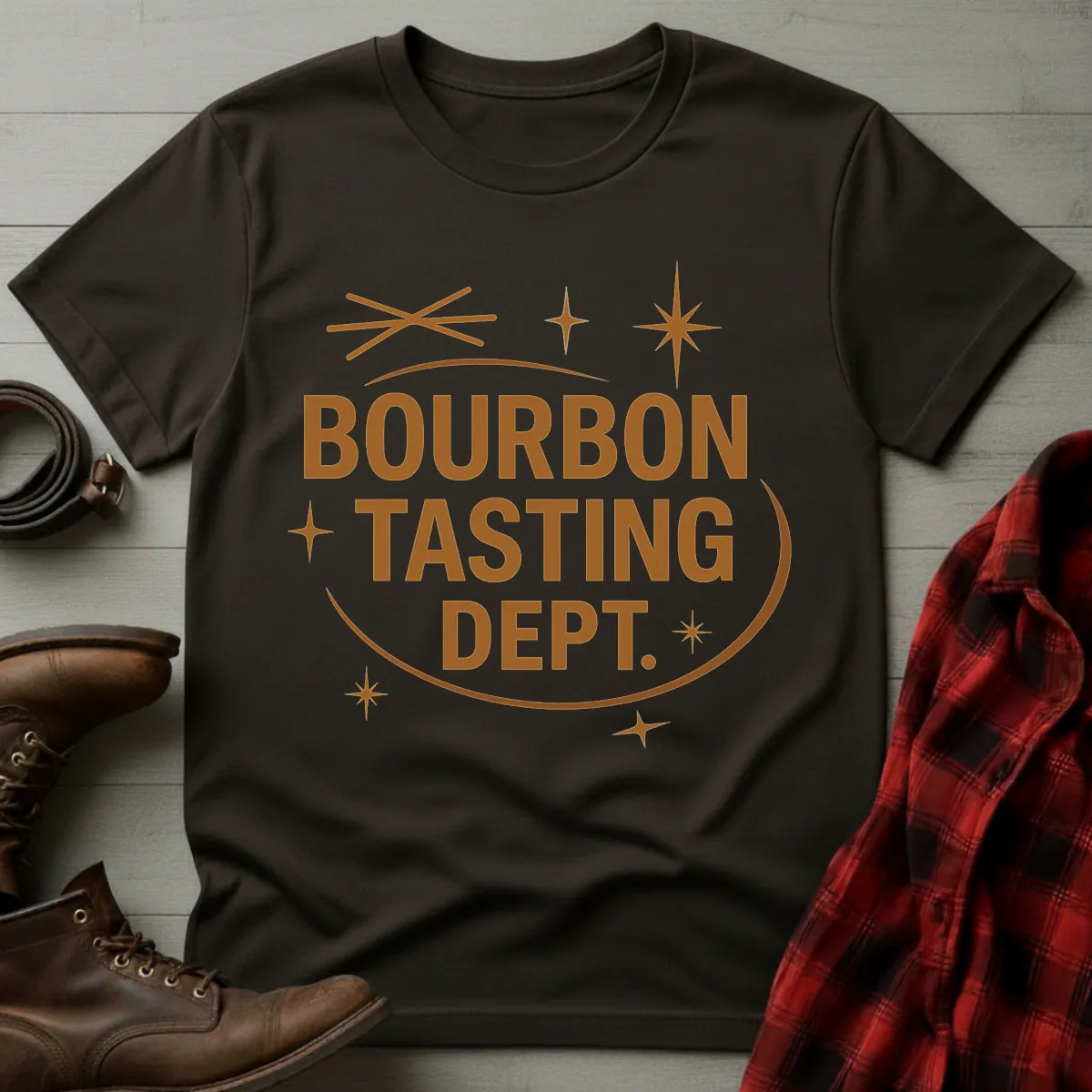 Bourbon Tasting Dept Retro T-Shirt