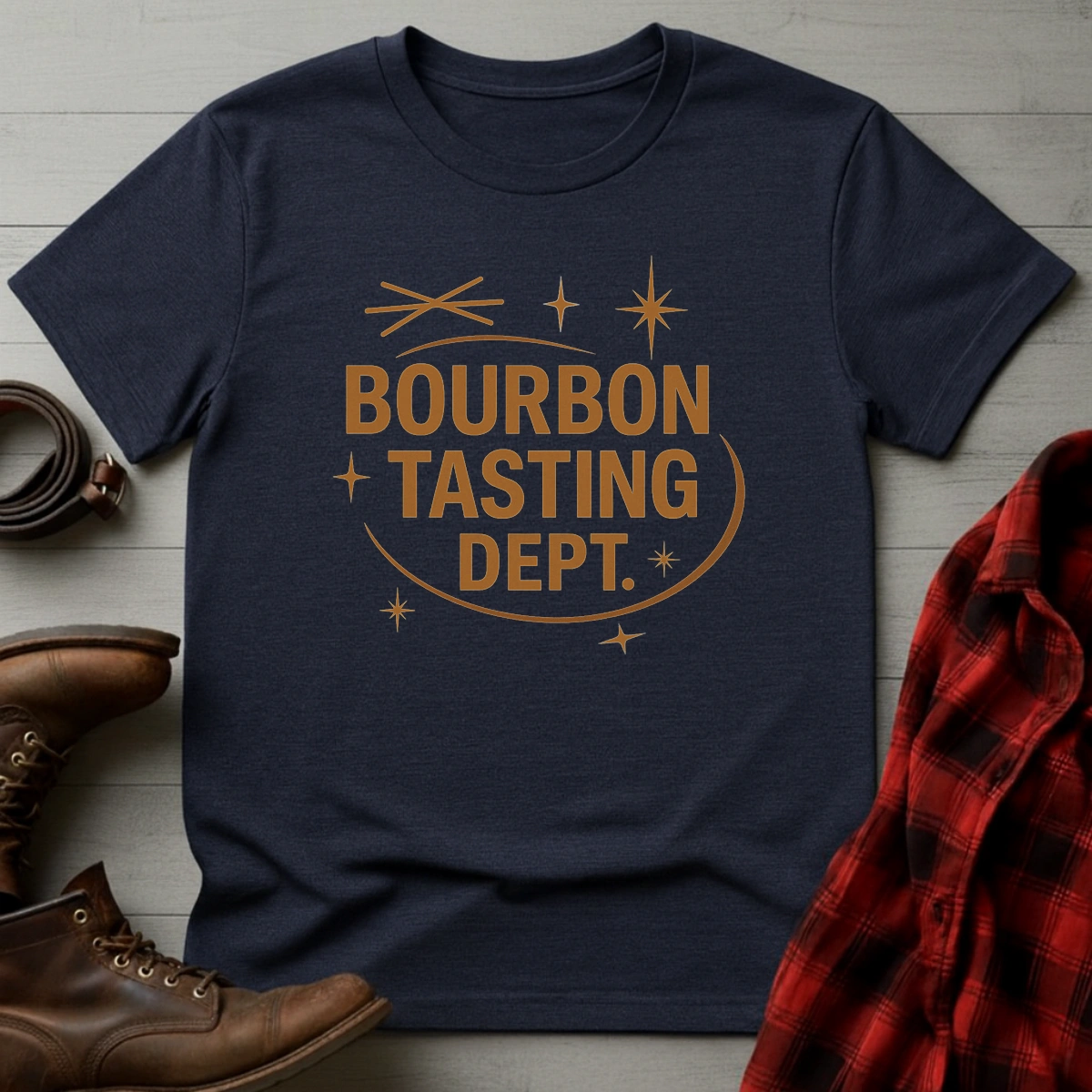 Bourbon Tasting Dept Retro T-Shirt