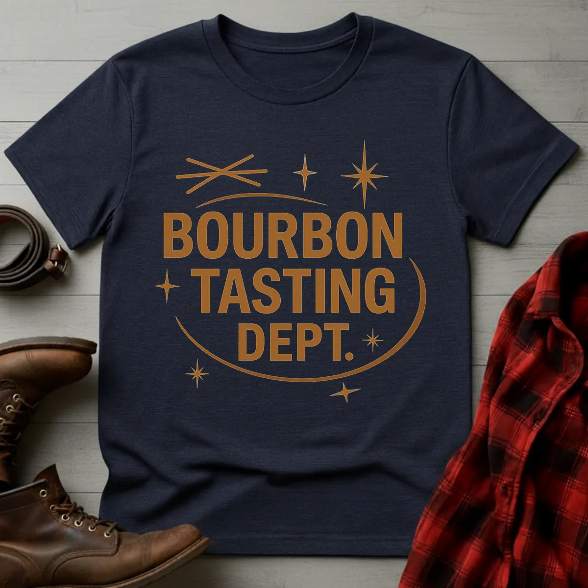 Bourbon Tasting Dept Retro T-Shirt