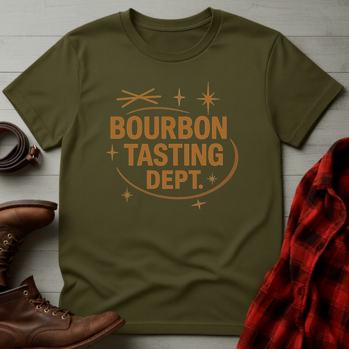 Bourbon Tasting Dept Retro T-Shirt