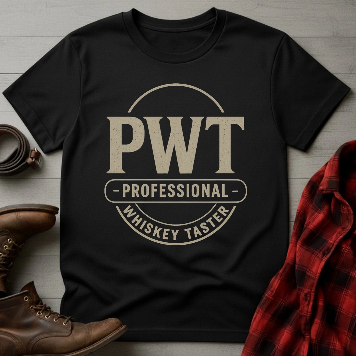 Professional Whiskey Taster Badge T-Shirt