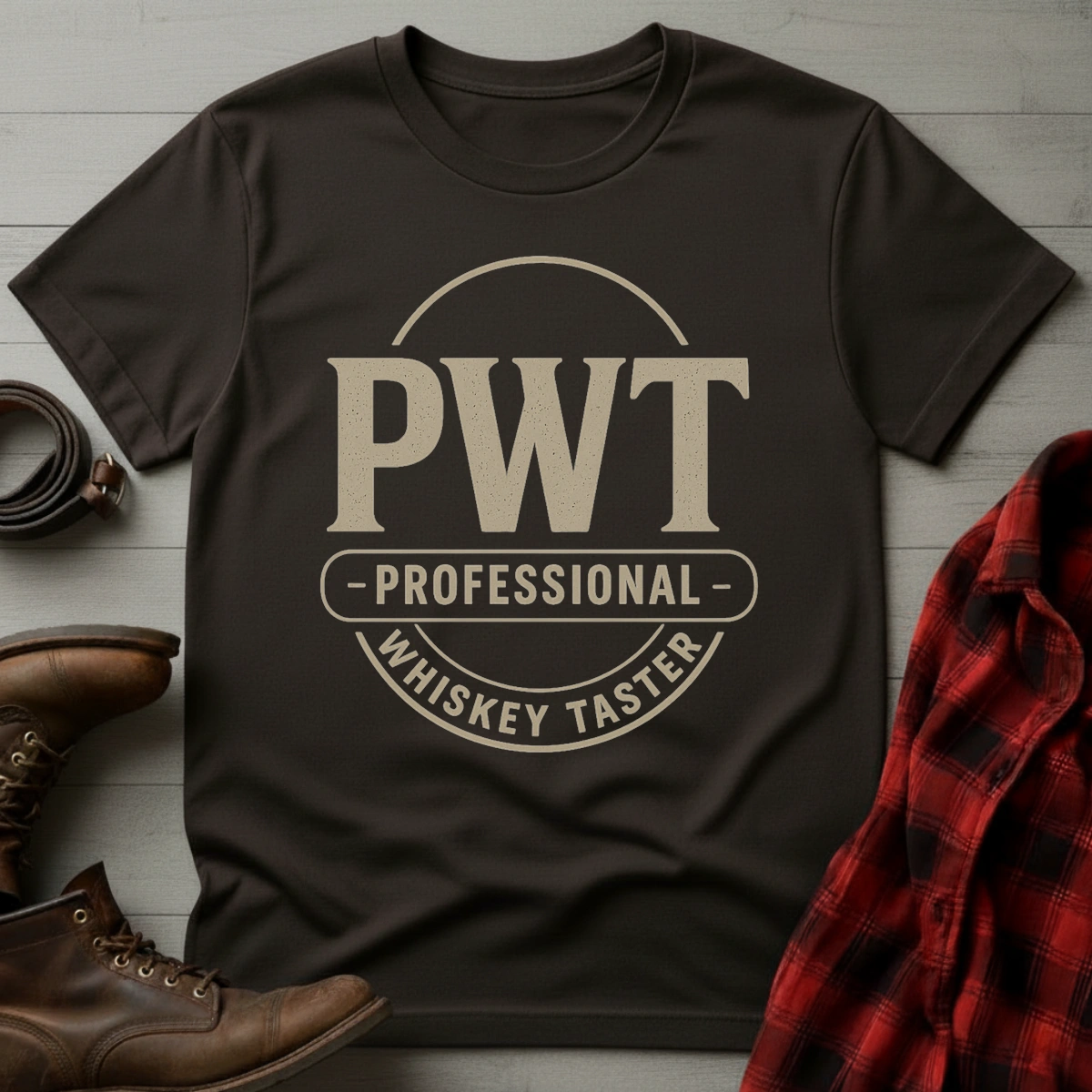 Professional Whiskey Taster Badge T-Shirt