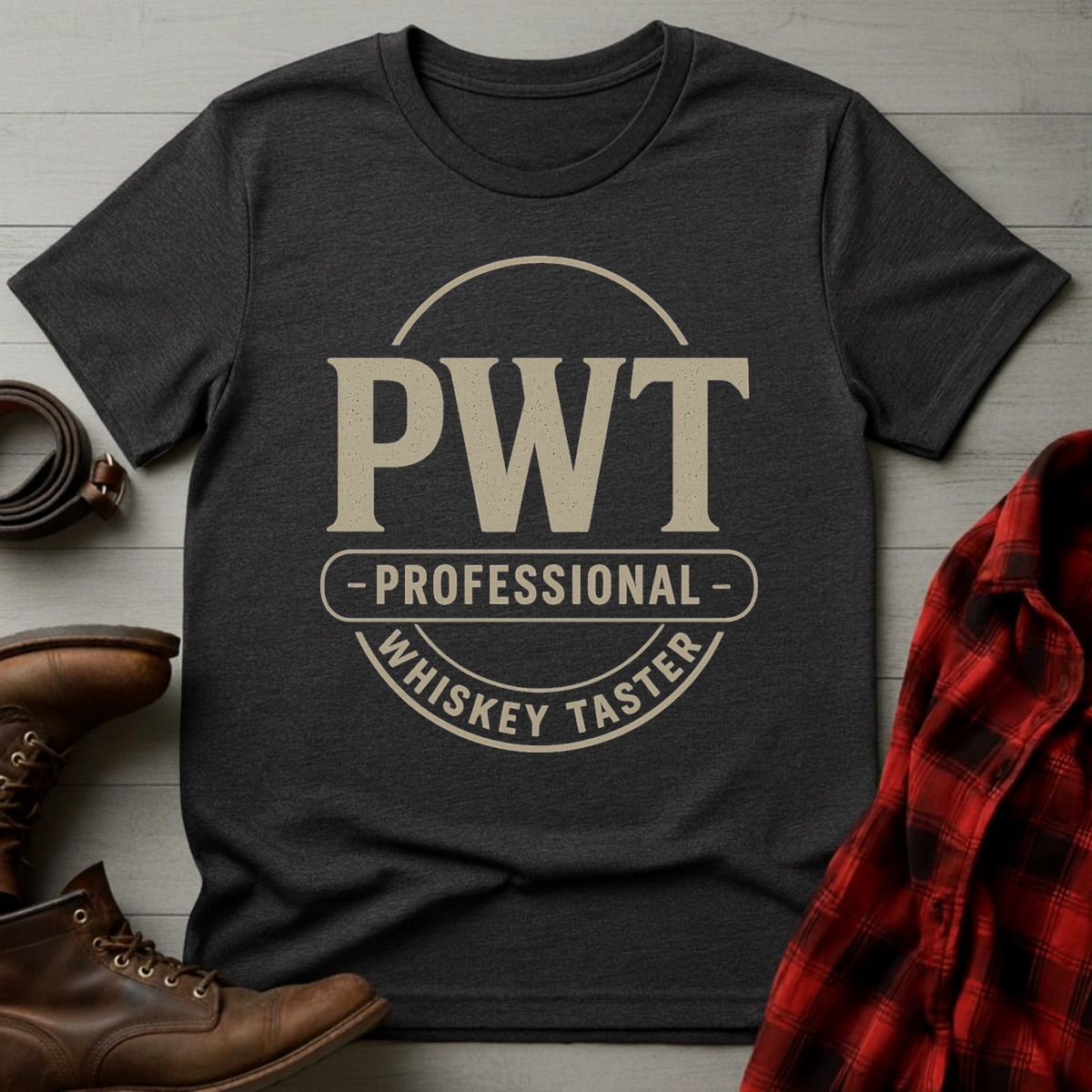 Professional Whiskey Taster Badge T-Shirt