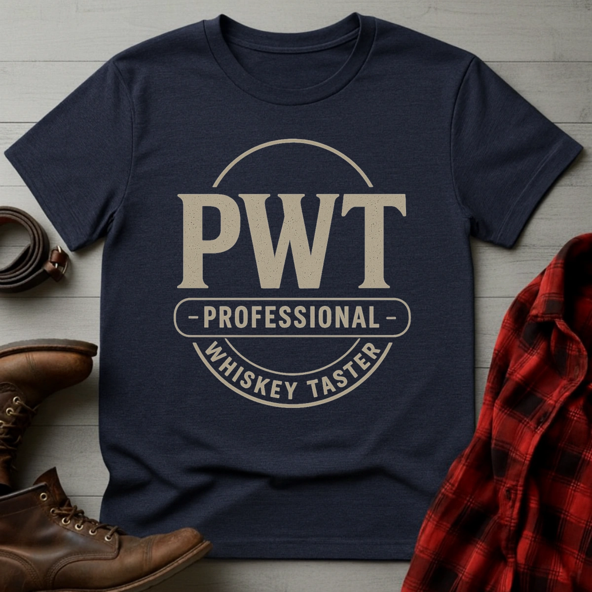Professional Whiskey Taster Badge T-Shirt