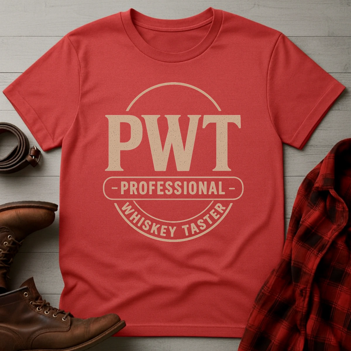 Professional Whiskey Taster Badge T-Shirt