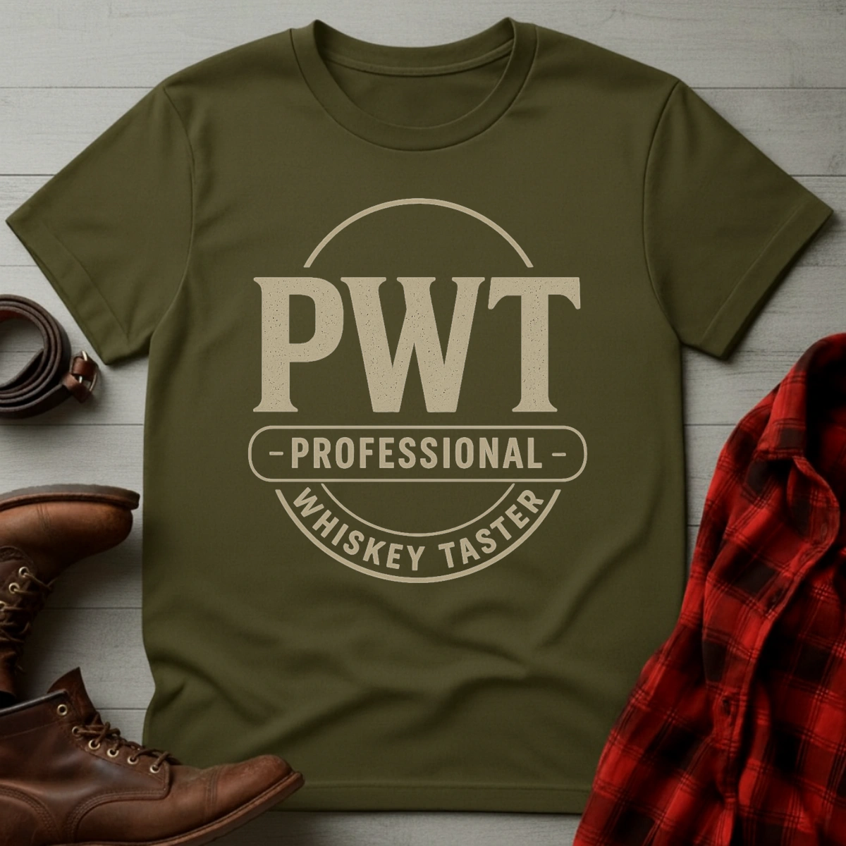 Professional Whiskey Taster Badge T-Shirt