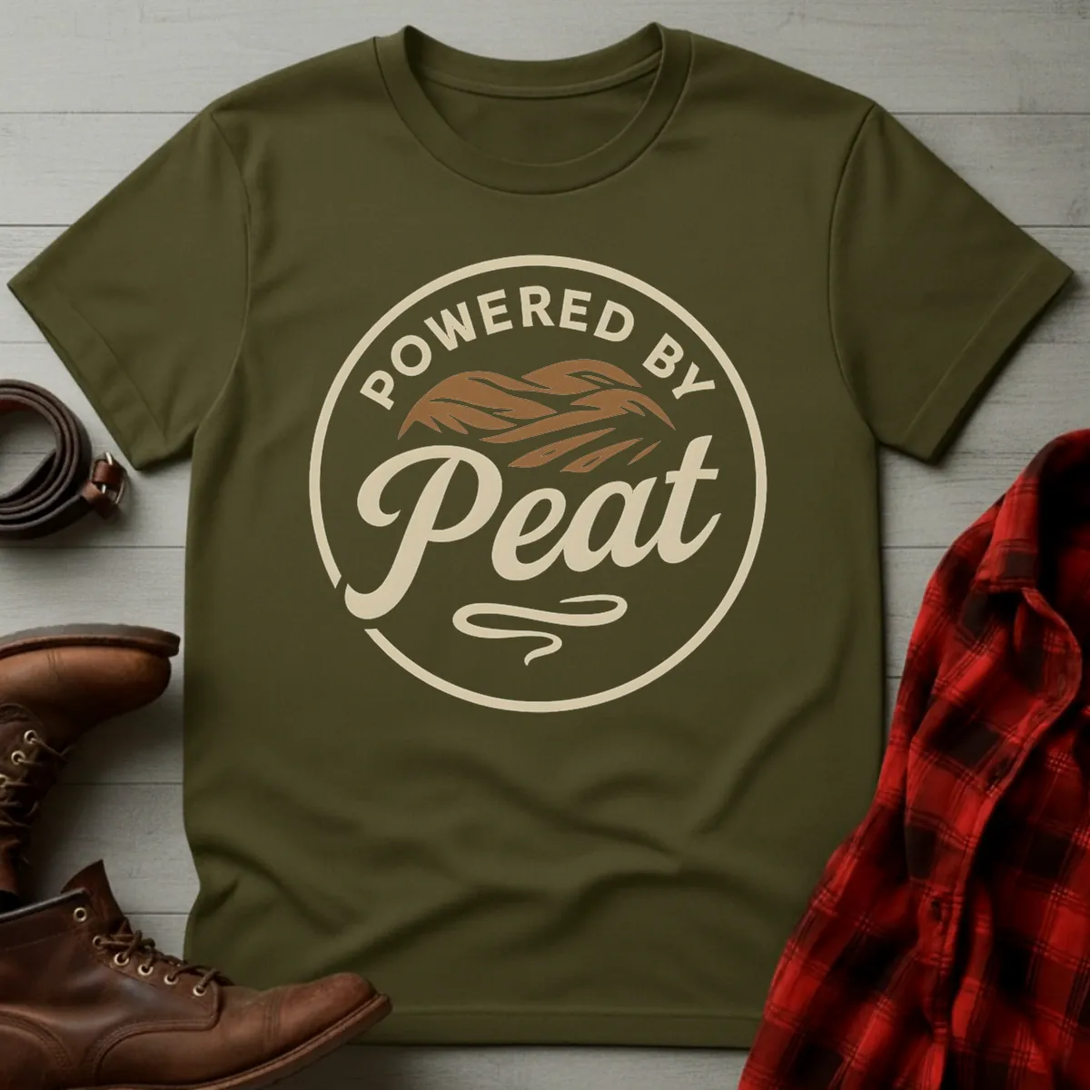 Powered by Peat Badge T-Shirt