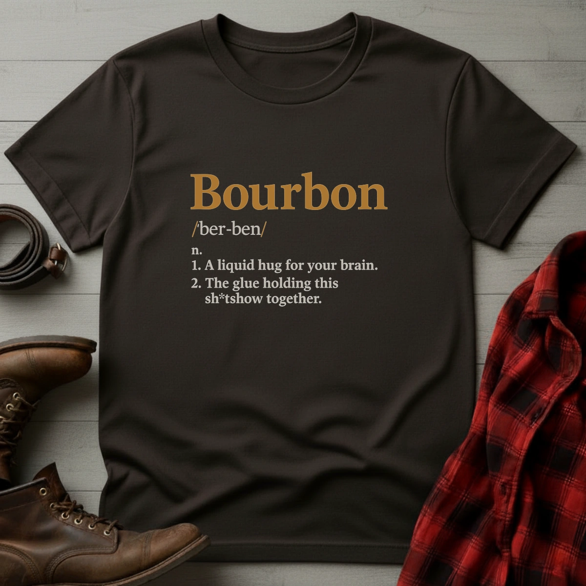 Bourbon Definition Liquid Hug T-Shirt