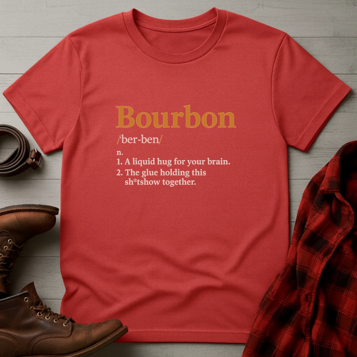 Bourbon Definition Liquid Hug T-Shirt
