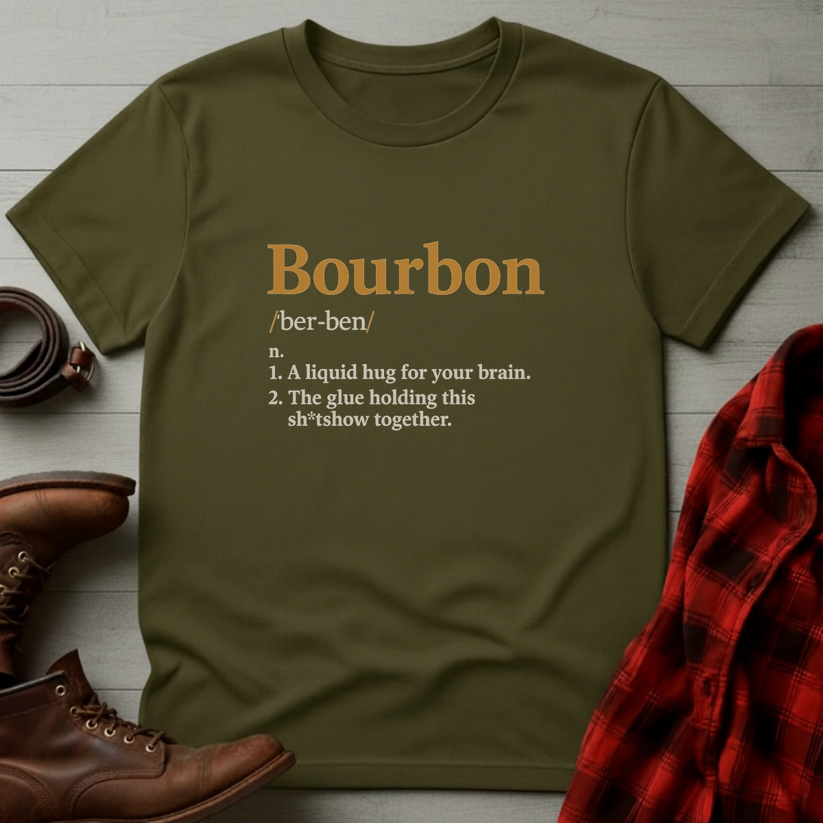 Bourbon Definition Liquid Hug T-Shirt