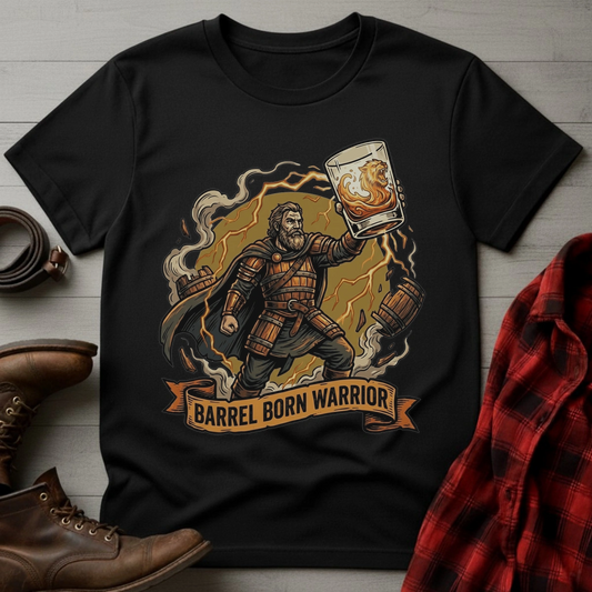 Barrel Born Warrior Fantasy T-Shirt