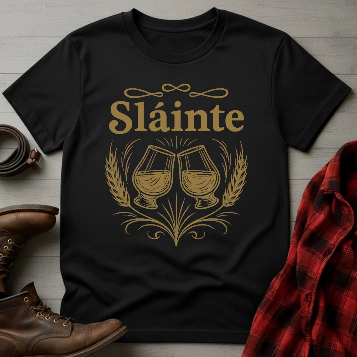 Slainte Whiskey Toast T-Shirt