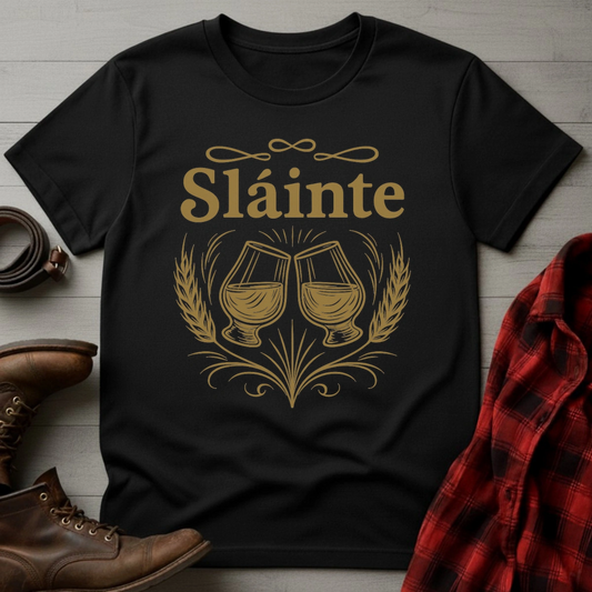 Slainte Whiskey Toast T-Shirt