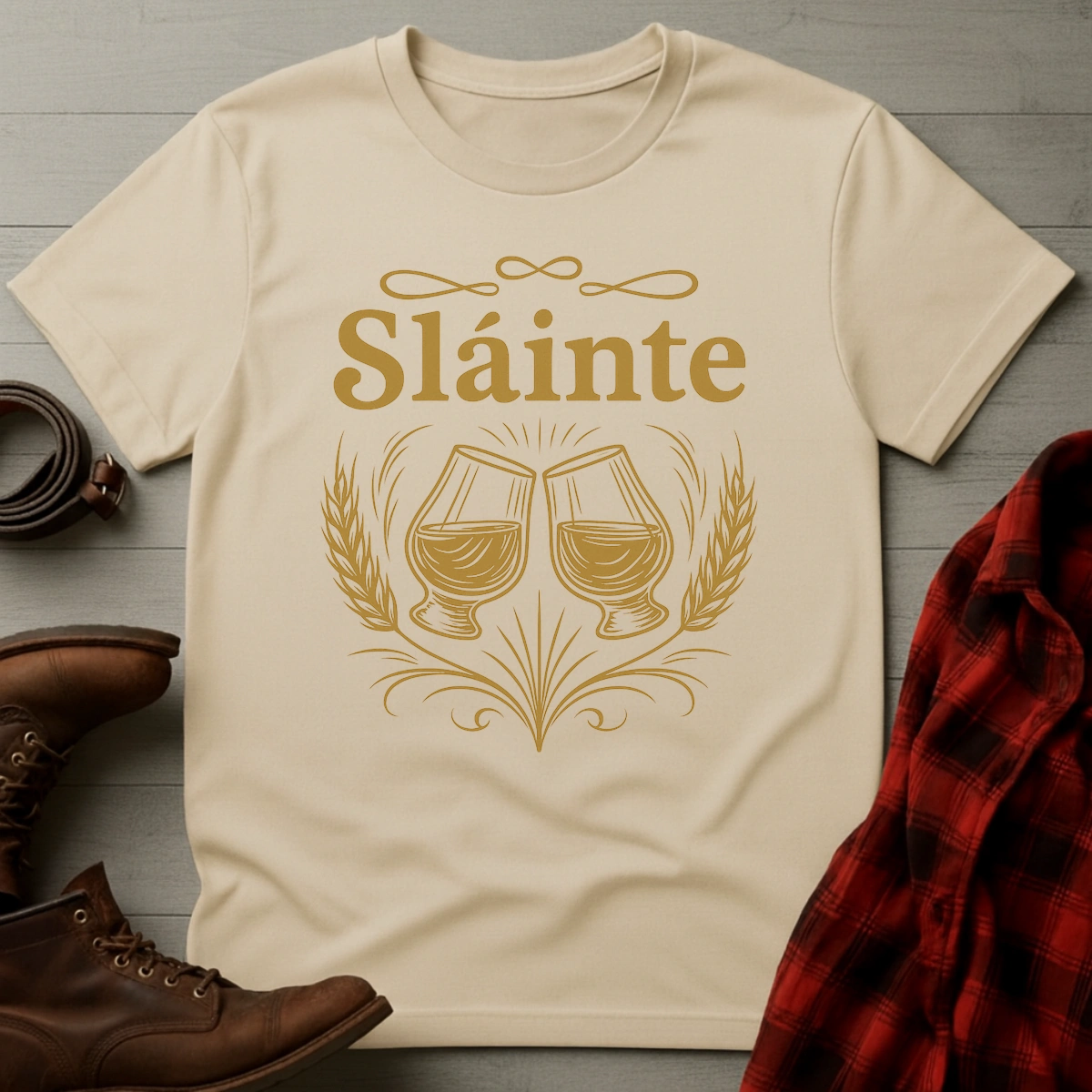 Slainte Whiskey Toast T-Shirt