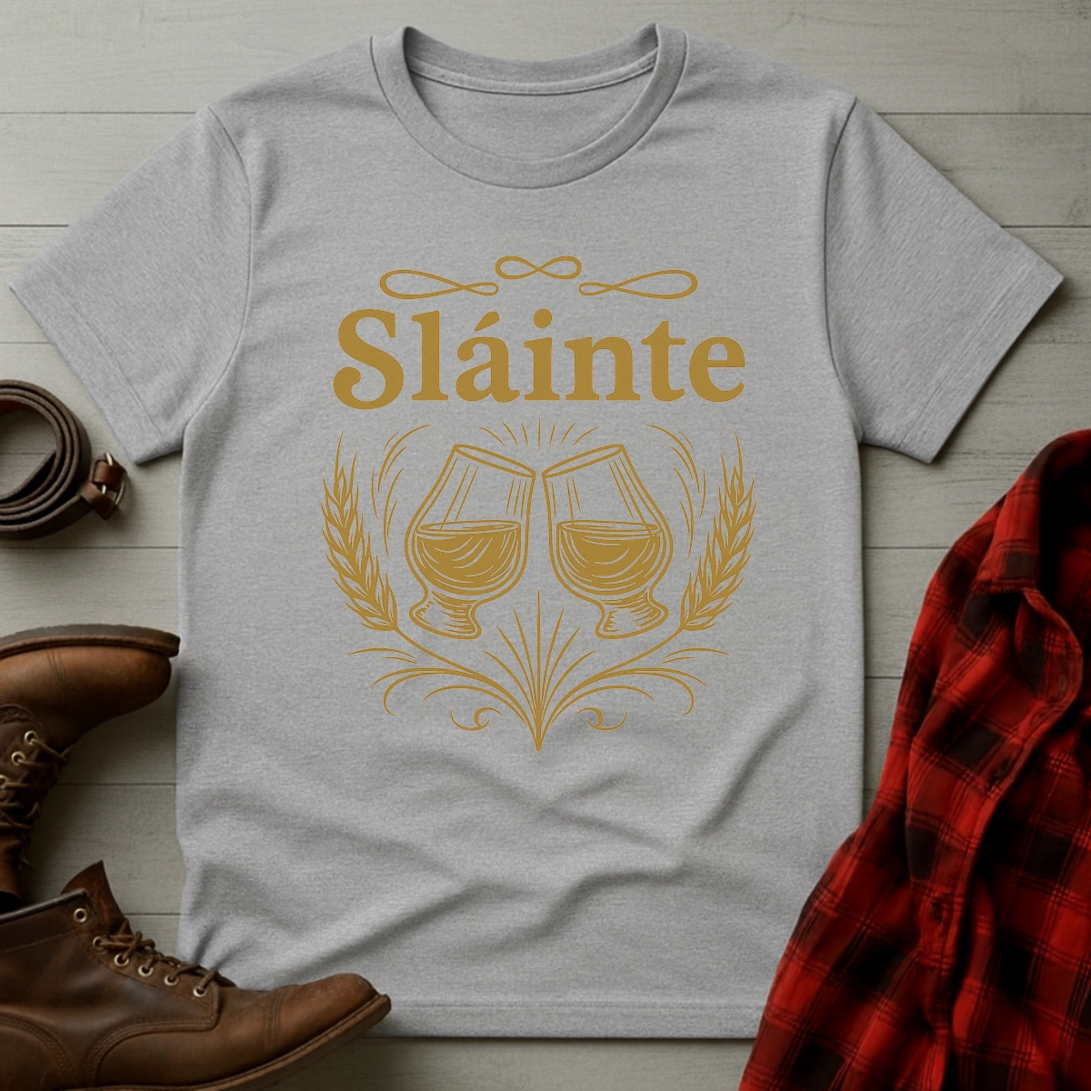 Slainte Whiskey Toast T-Shirt