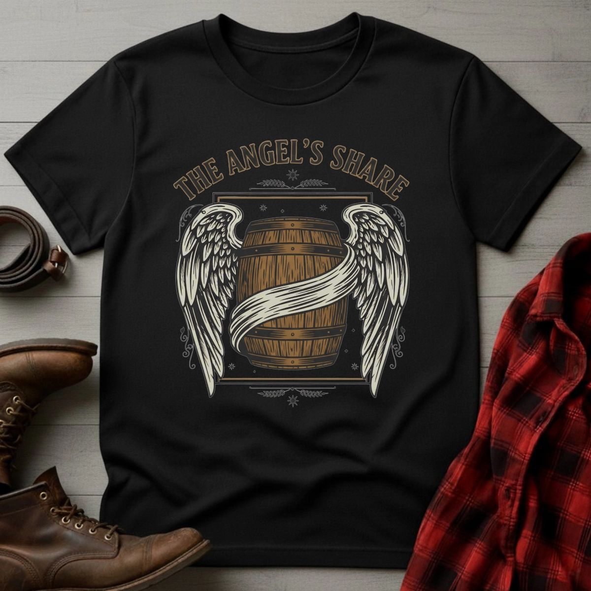 Angel's Share Winged Barrel T-Shirt