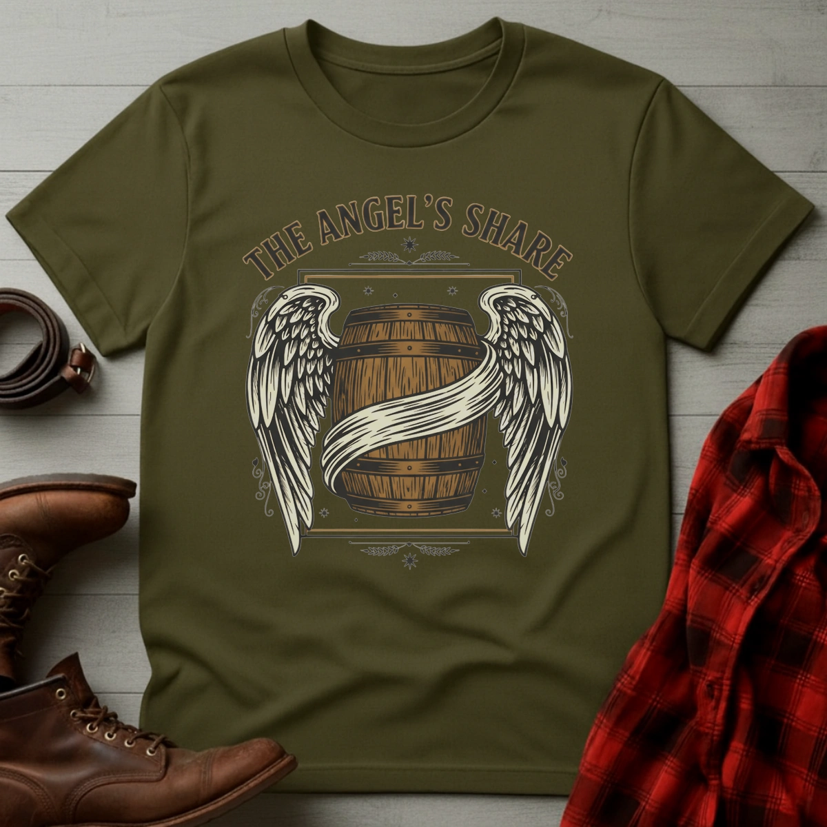 Angel's Share Winged Barrel T-Shirt