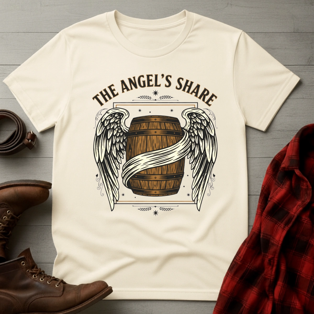 Angel's Share Winged Barrel T-Shirt