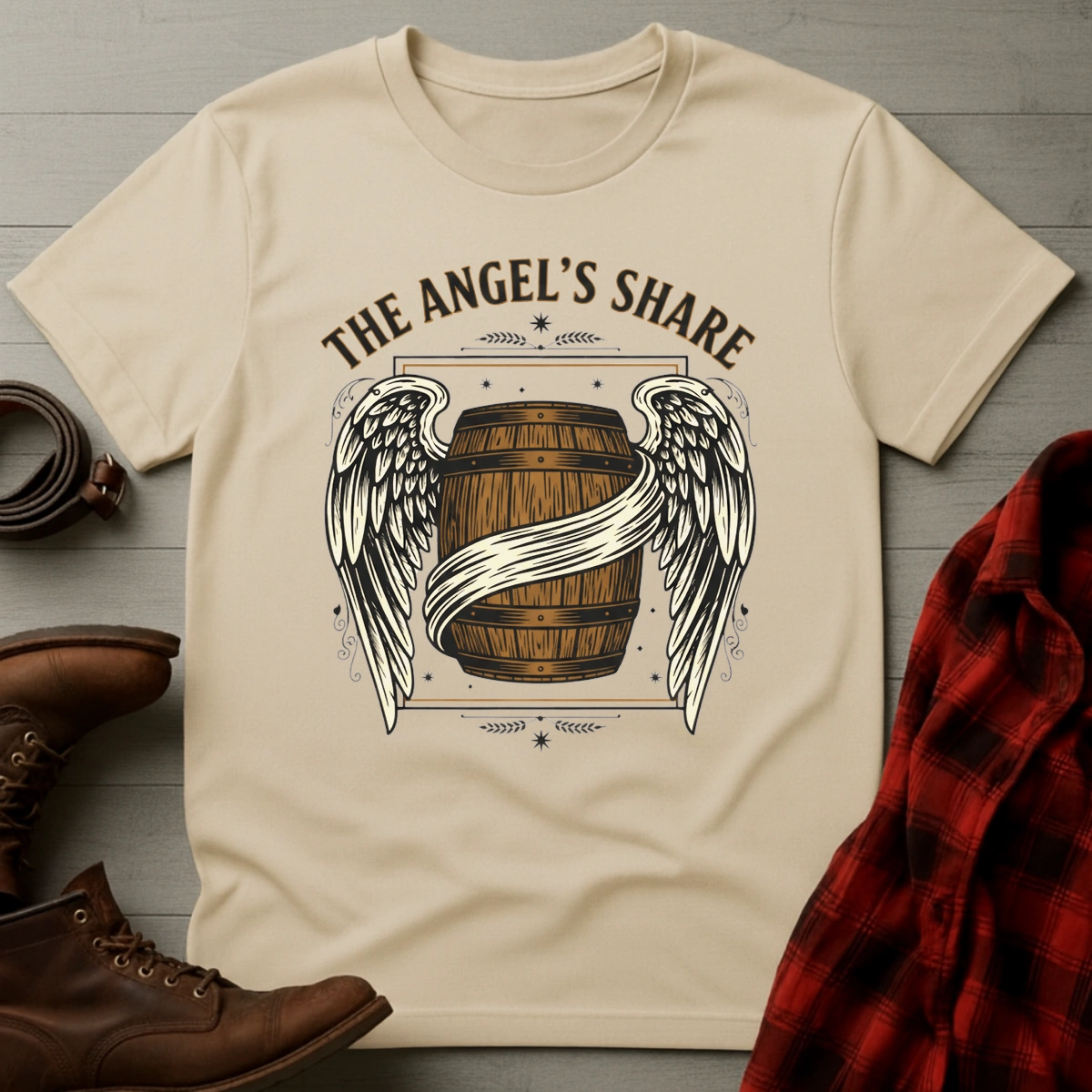 Angel's Share Winged Barrel T-Shirt