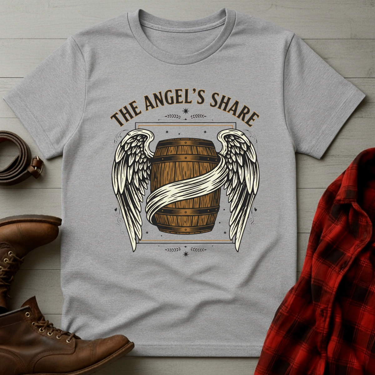 Angel's Share Winged Barrel T-Shirt