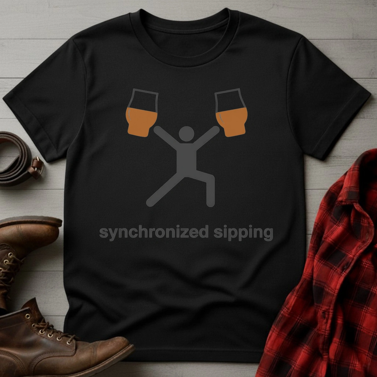 Synchronized Sipping Whiskey T-Shirt