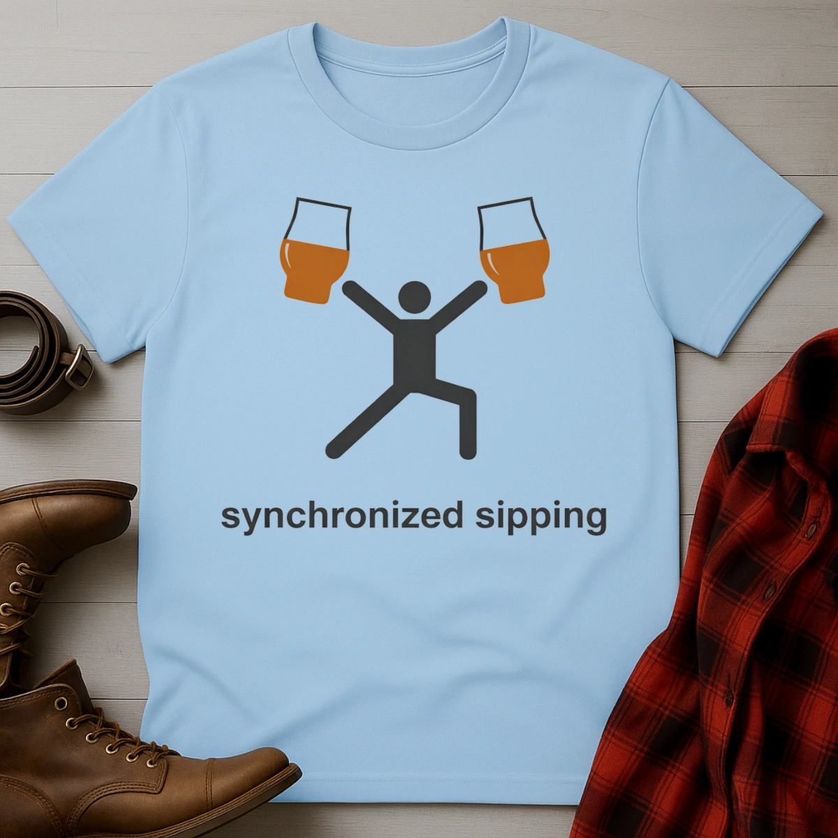 Synchronized Sipping Whiskey T-Shirt