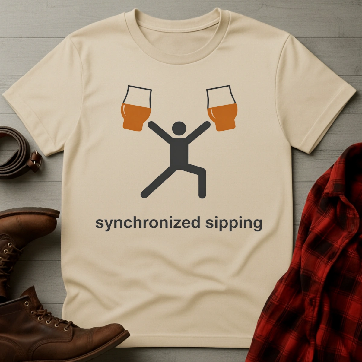 Synchronized Sipping Whiskey T-Shirt