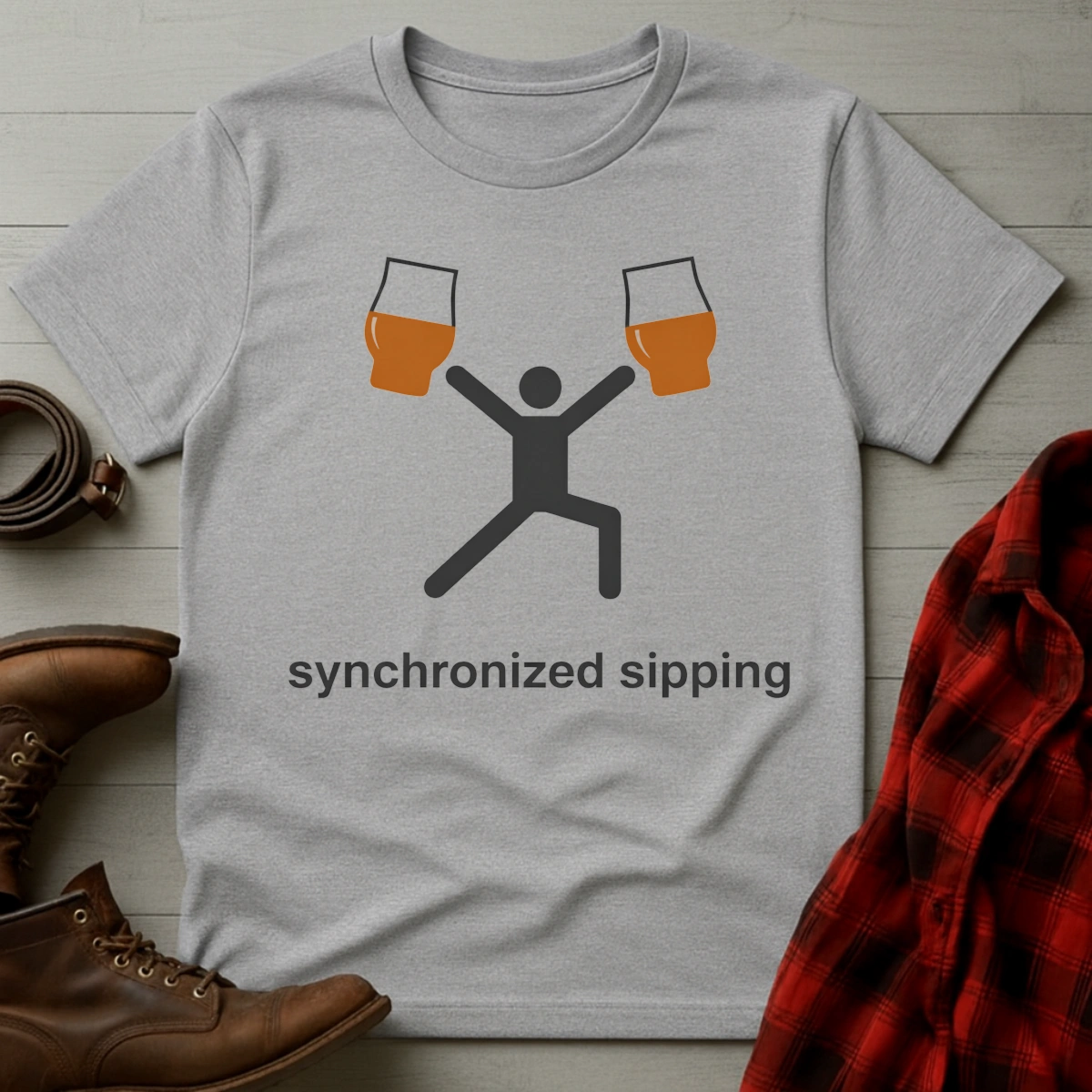 Synchronized Sipping Whiskey T-Shirt