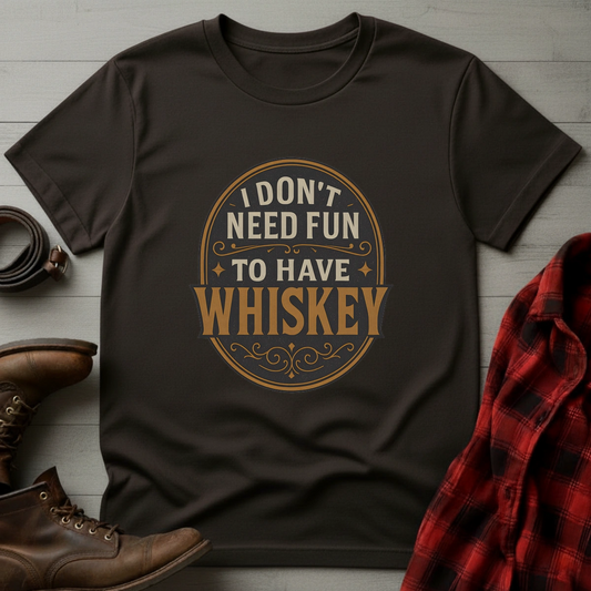 Fun Whiskey Badge T-Shirt