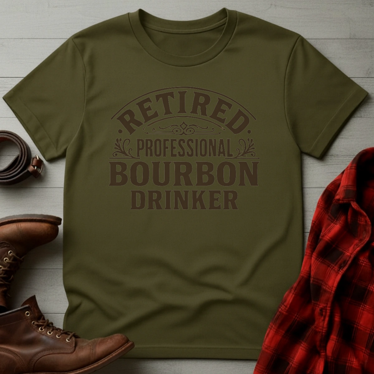 Retired Professional Bourbon Drinker T-Shirt