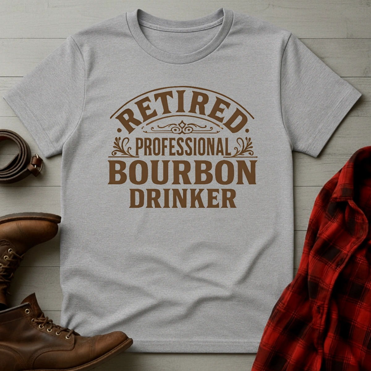 Retired Professional Bourbon Drinker T-Shirt