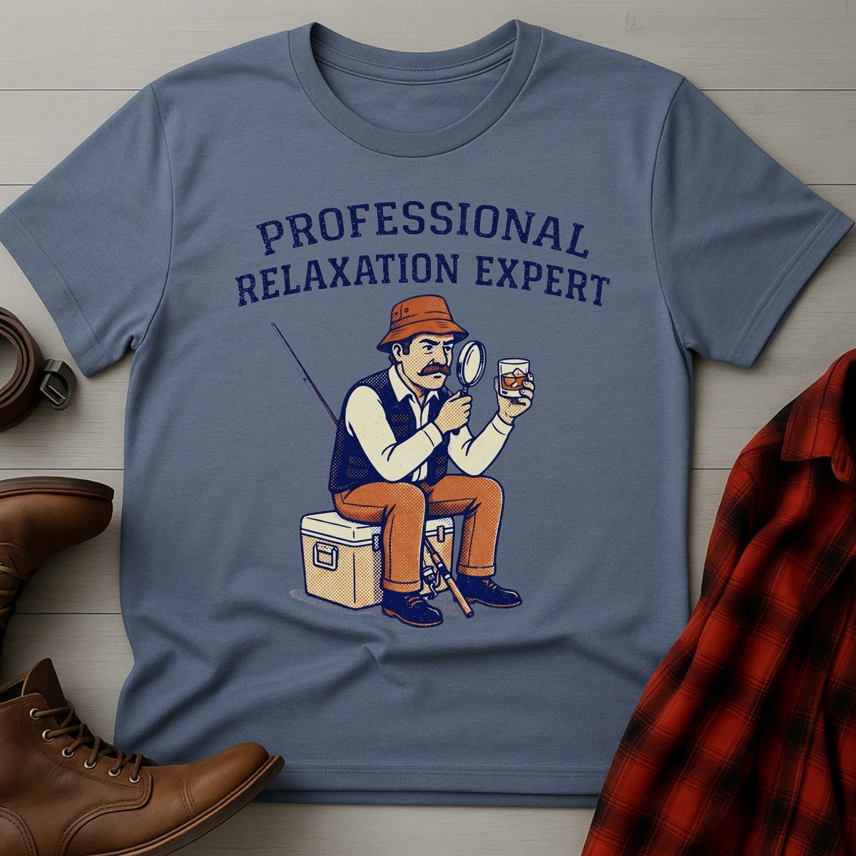 Professional Relaxation Expert Fisherman T-Shirt
