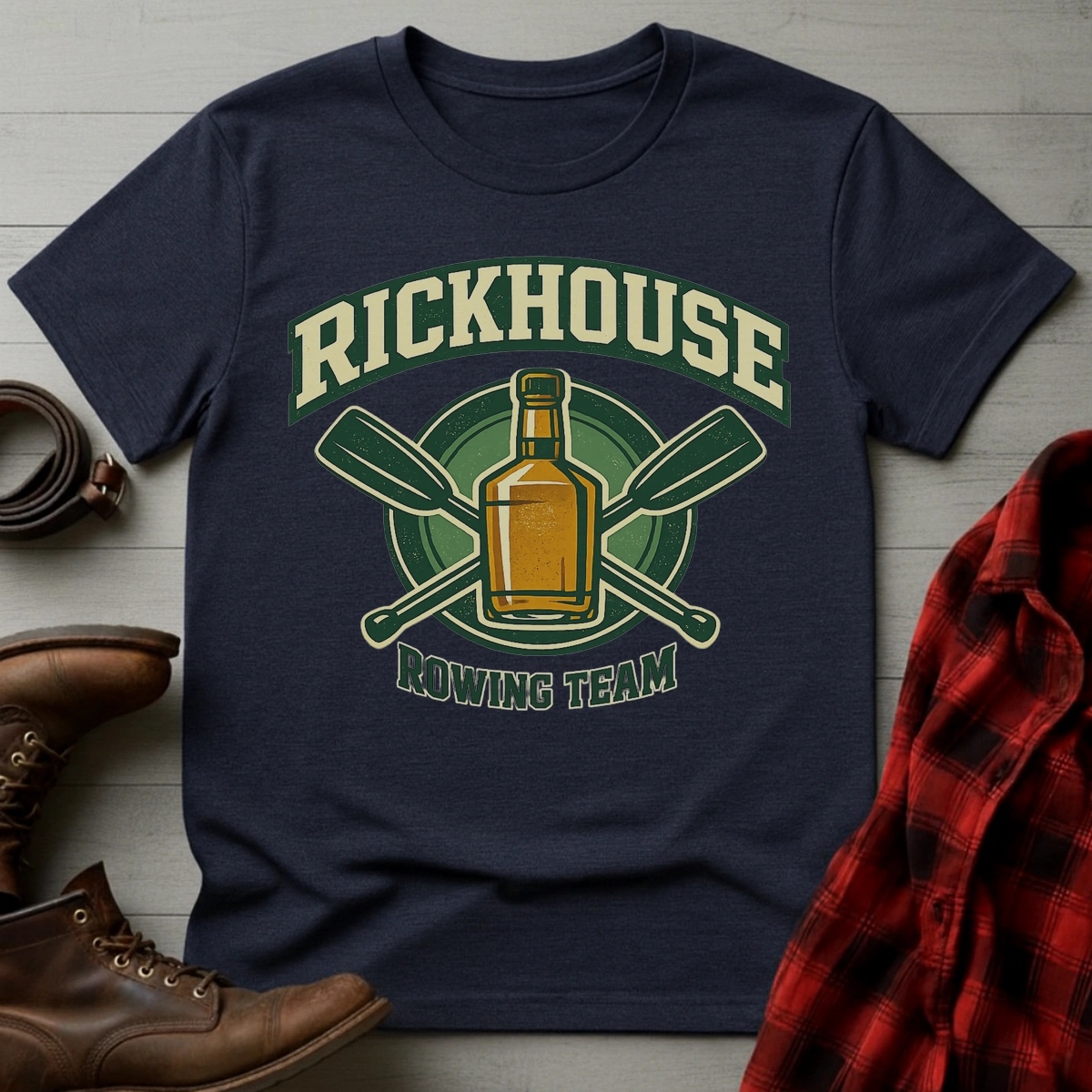 Rickhouse Rowing Whiskey Team T-Shirt