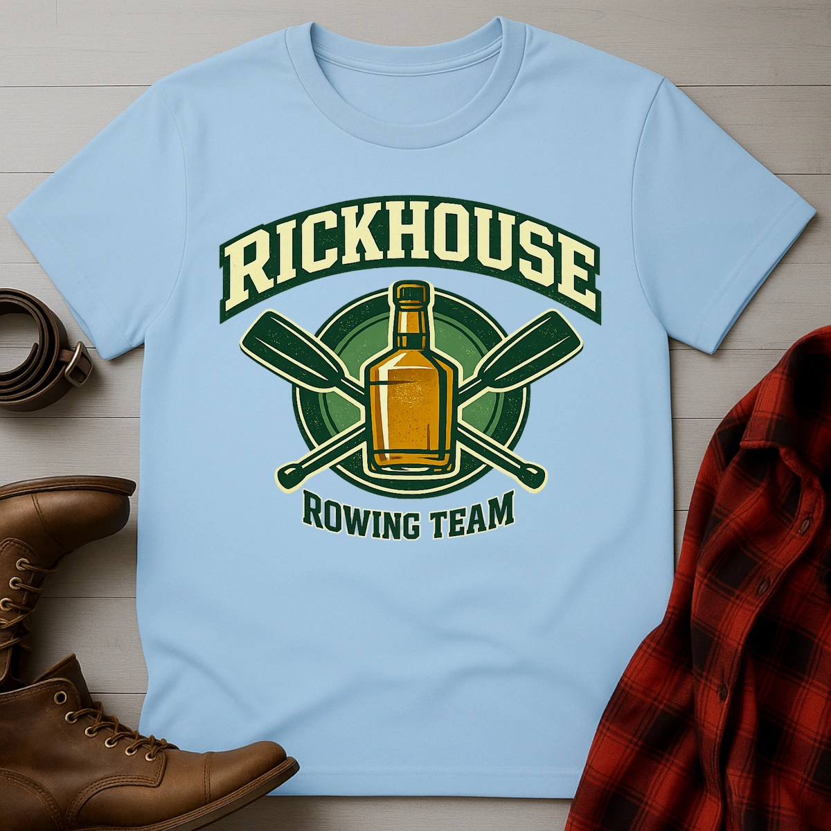 Rickhouse Rowing Whiskey Team T-Shirt