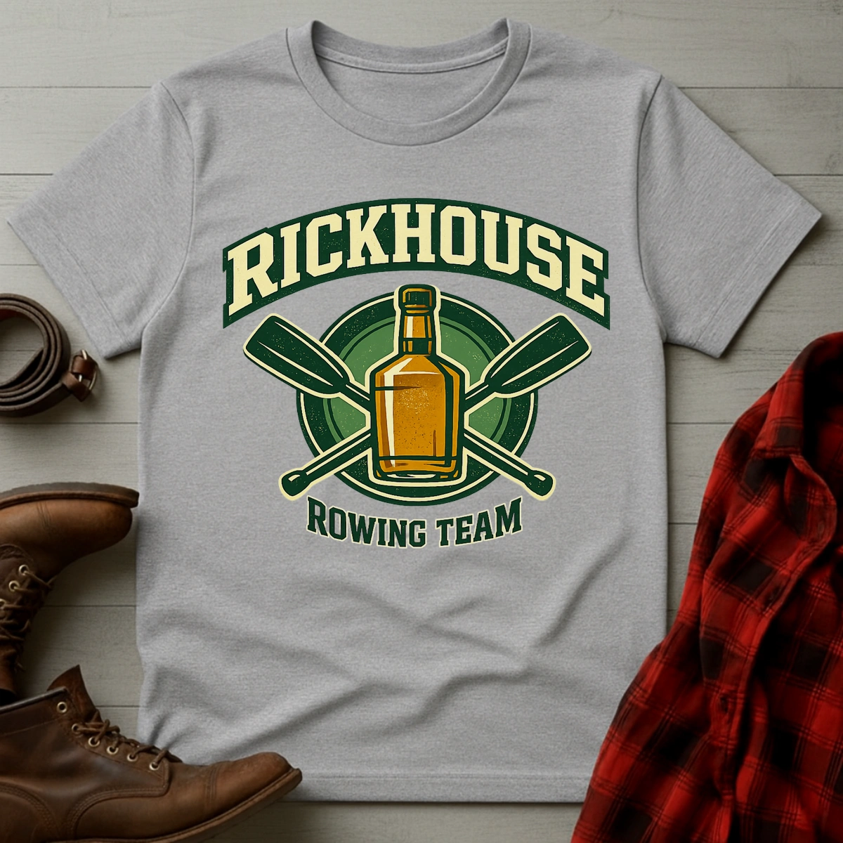 Rickhouse Rowing Whiskey Team T-Shirt