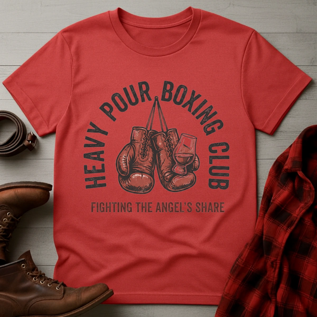 Heavy Pour Boxing Club Whiskey T-Shirt